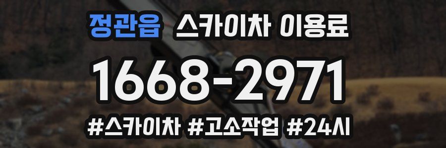 정관읍 스카이차 이용료