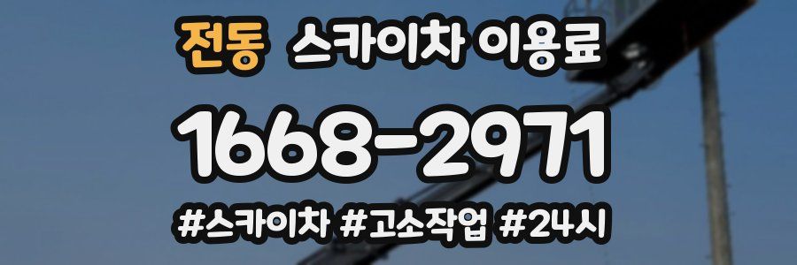 전동 스카이차 이용료