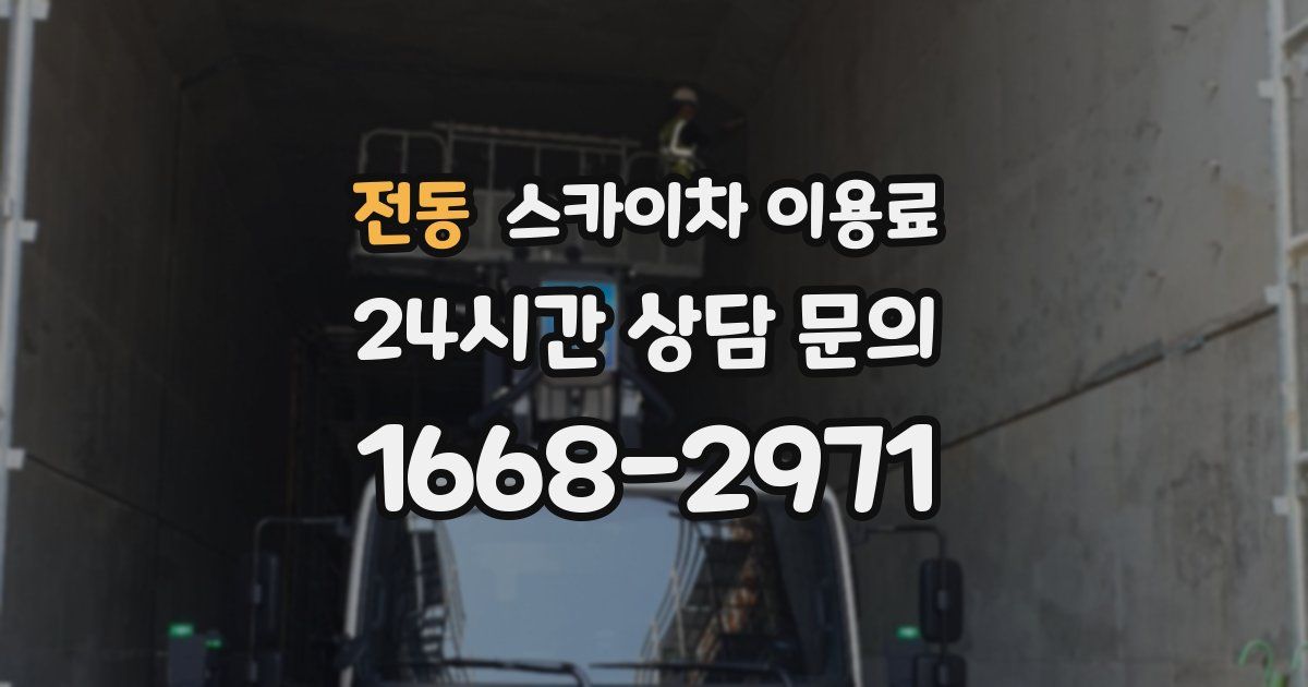 전동 스카이차 이용료