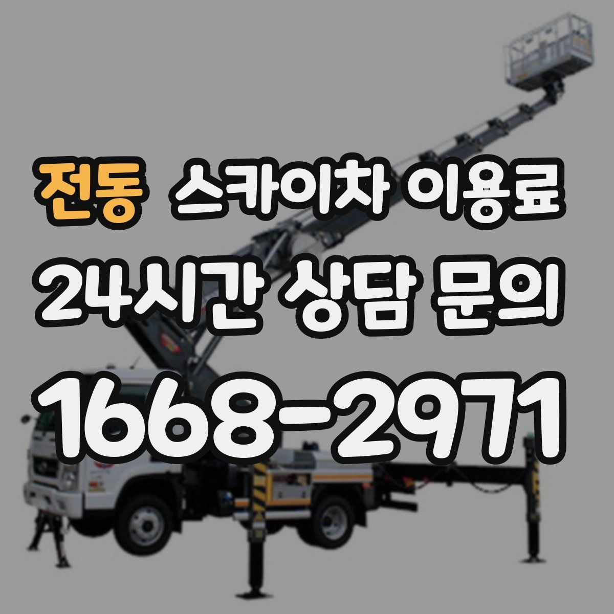 전동 스카이차 이용료