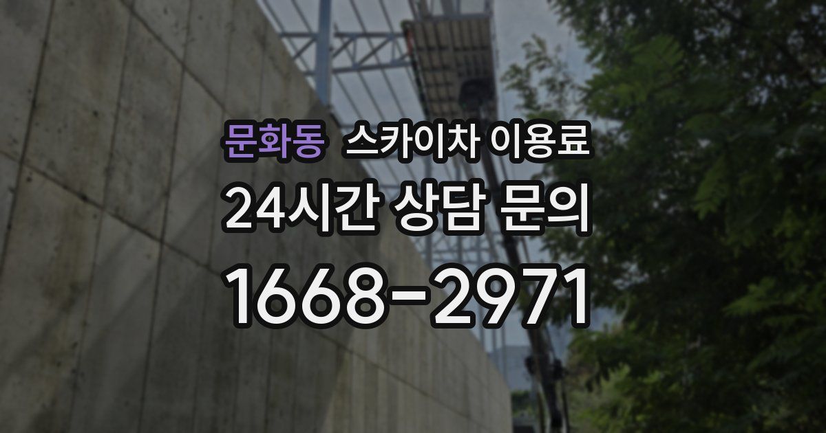 문화동 스카이차 이용료