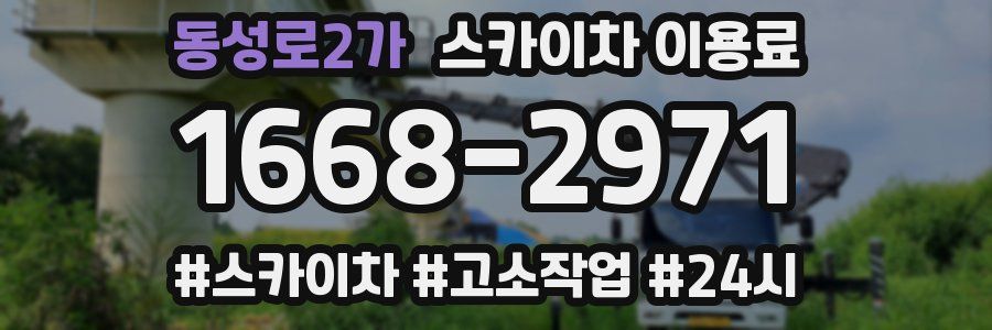 동성로2가 스카이차 이용료