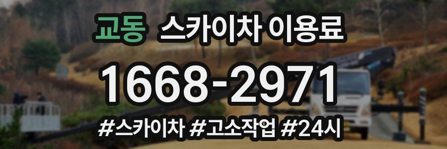 교동 스카이차 이용료
