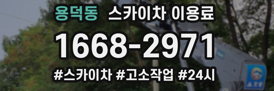 용덕동 스카이차 이용료