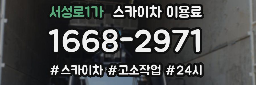 서성로1가 스카이차 이용료