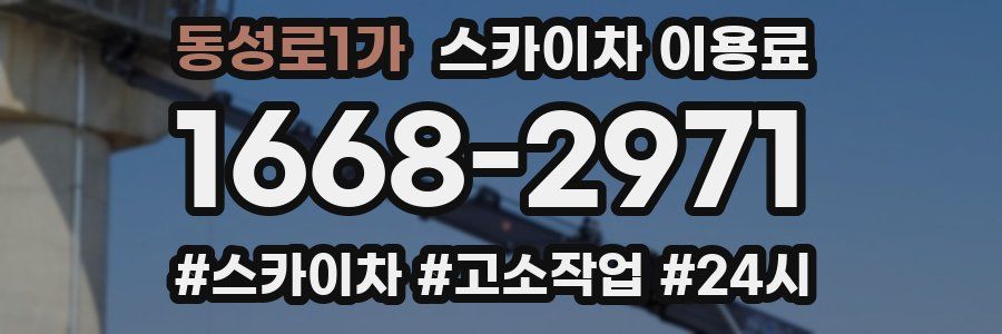 동성로1가 스카이차 이용료