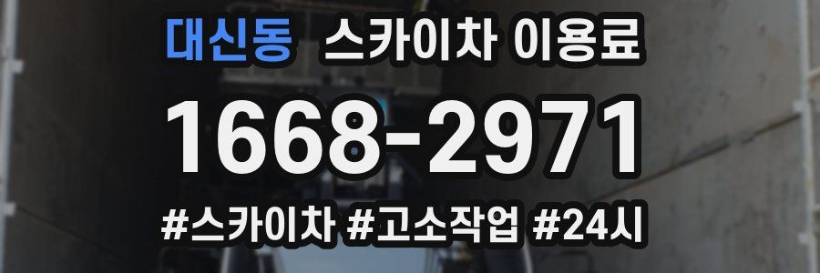 대신동 스카이차 이용료