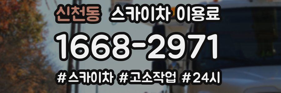 신천동 스카이차 이용료