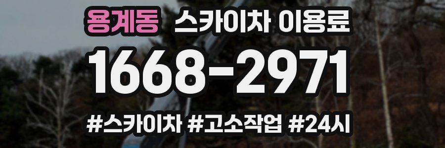 용계동 스카이차 이용료