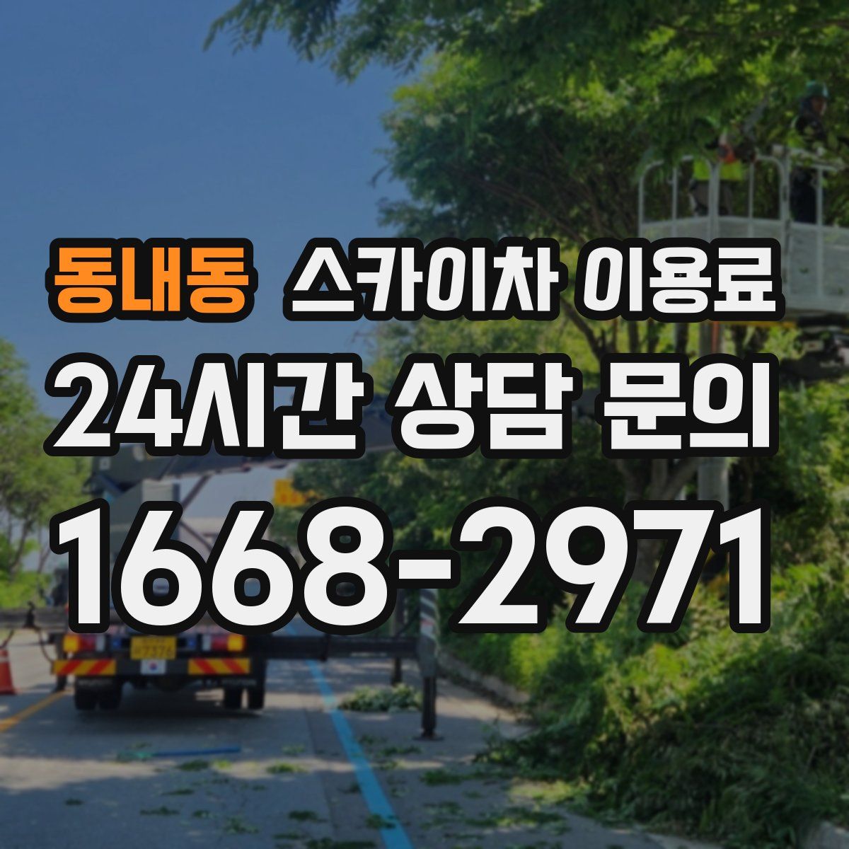 동내동 스카이차 이용료