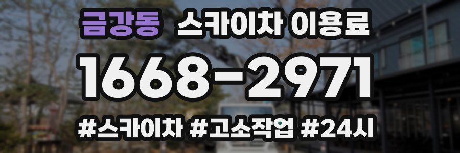 금강동 스카이차 이용료