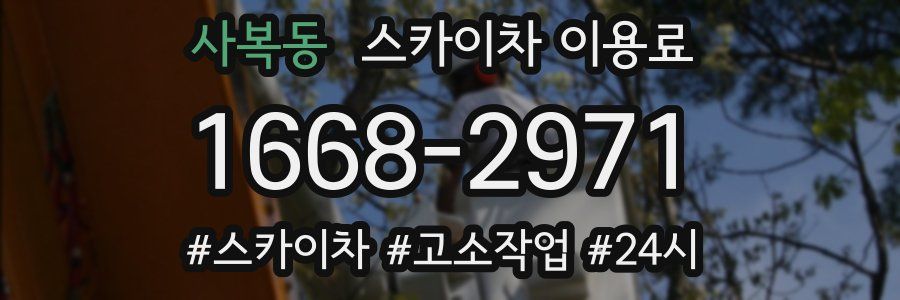 사복동 스카이차 이용료