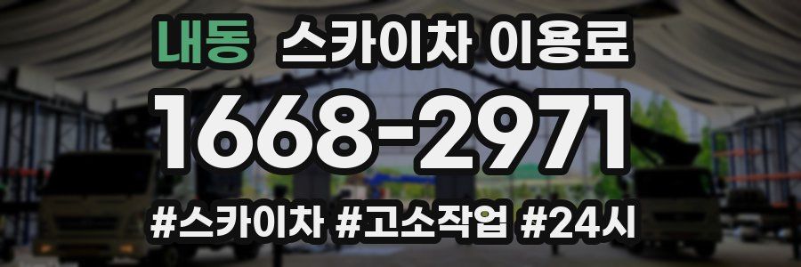 내동 스카이차 이용료