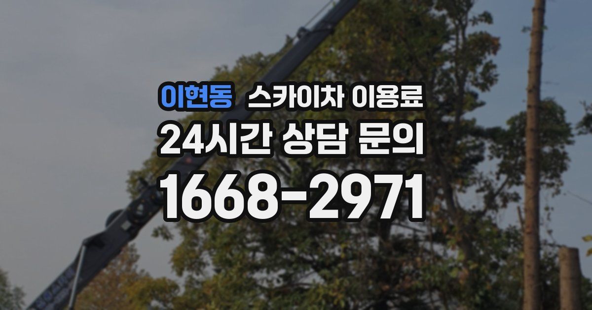 이현동 스카이차 이용료