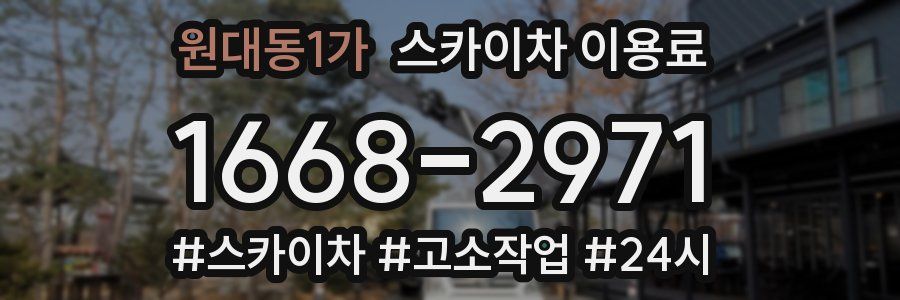원대동1가 스카이차 이용료