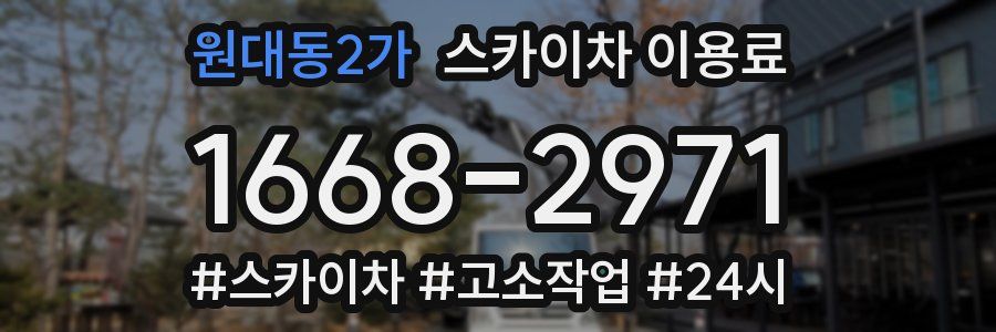 원대동2가 스카이차 이용료