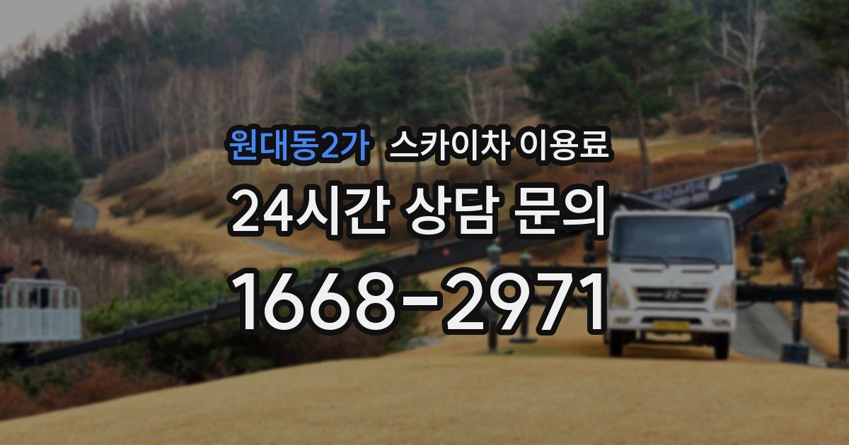 원대동2가 스카이차 이용료