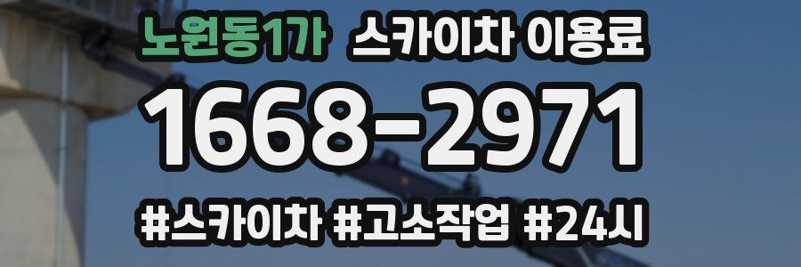 노원동1가 스카이차 이용료