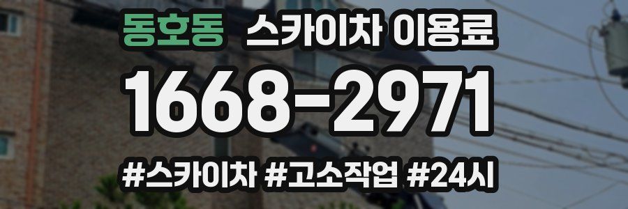 동호동 스카이차 이용료