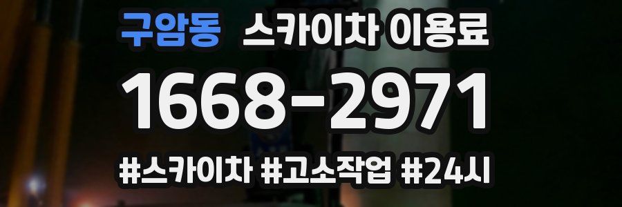 구암동 스카이차 이용료