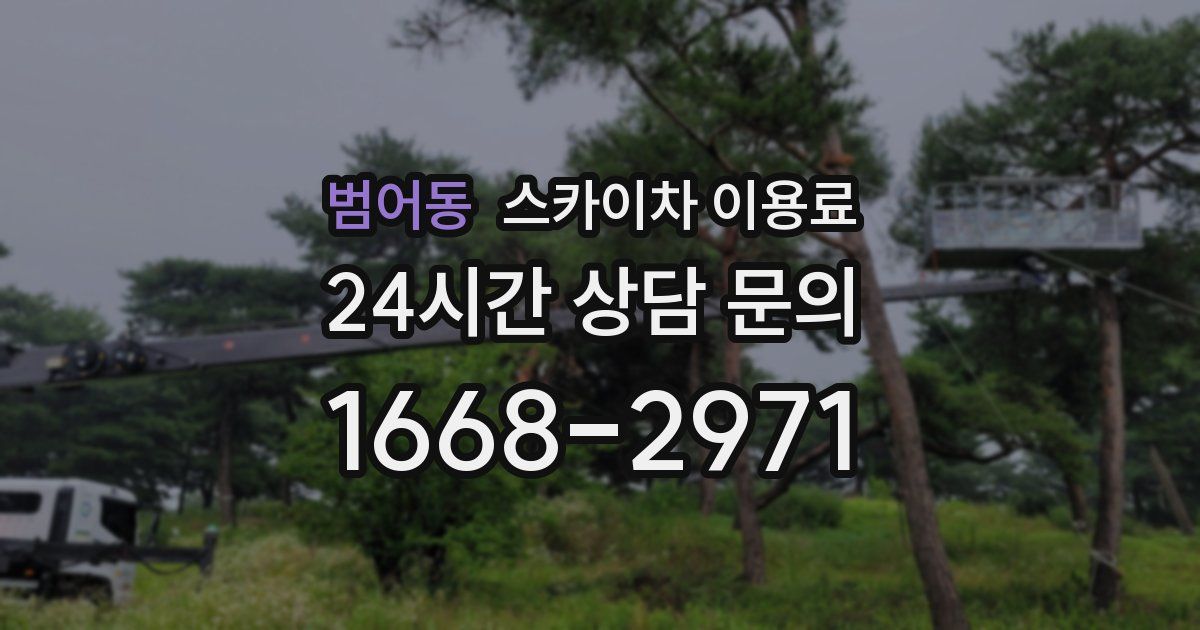 범어동 스카이차 이용료