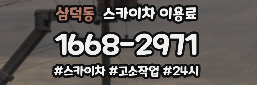 삼덕동 스카이차 이용료