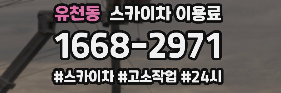 유천동 스카이차 이용료