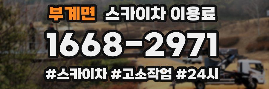 부계면 스카이차 이용료