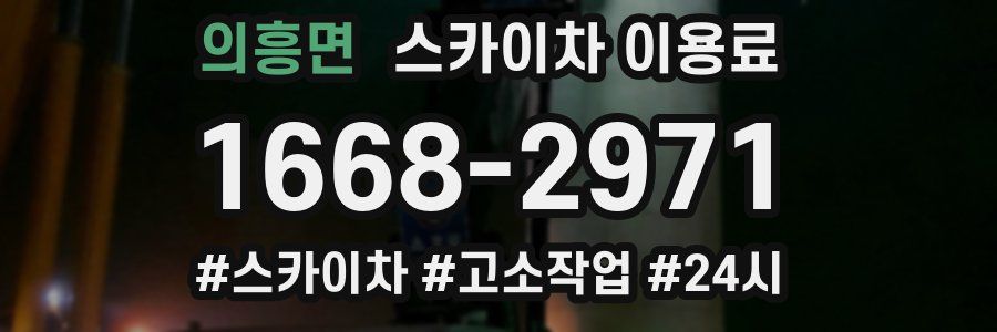 의흥면 스카이차 이용료