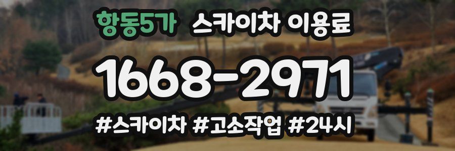 항동5가 스카이차 이용료