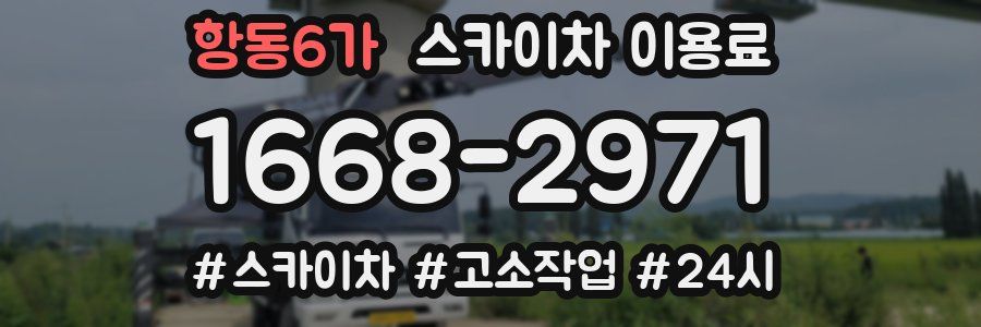 항동6가 스카이차 이용료