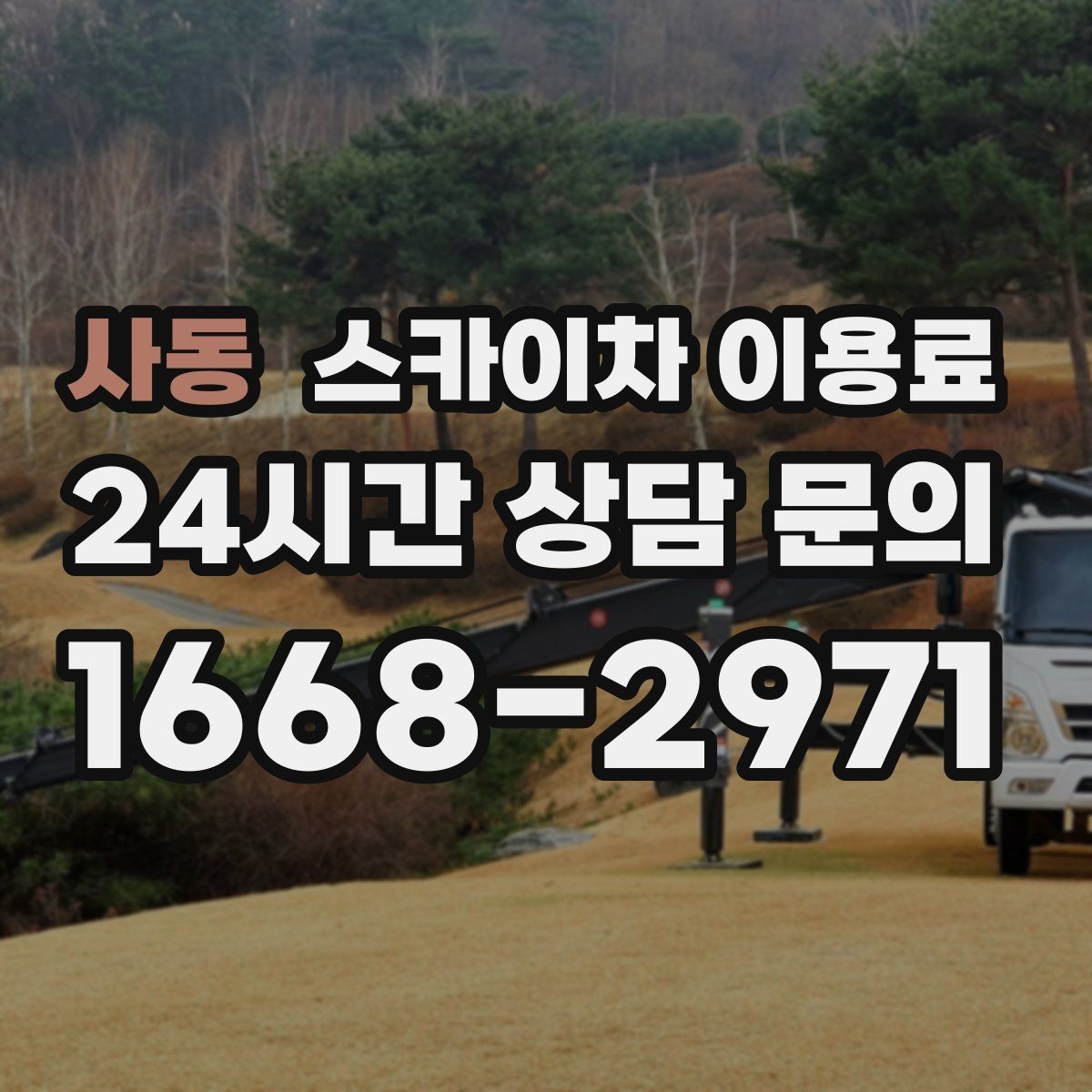 사동 스카이차 이용료 살필 때 업체 선정 기준 정리