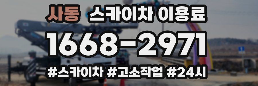 사동 스카이차 이용료