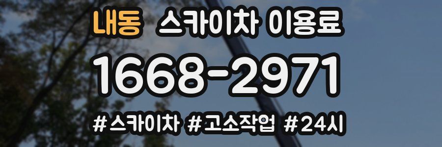 내동 스카이차 이용료