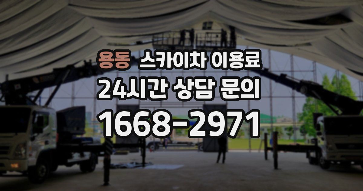 용동 스카이차 이용료