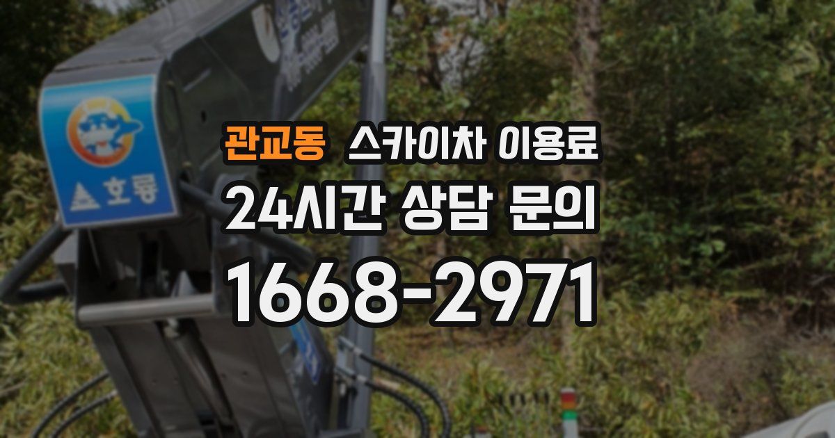 관교동 스카이차 이용료