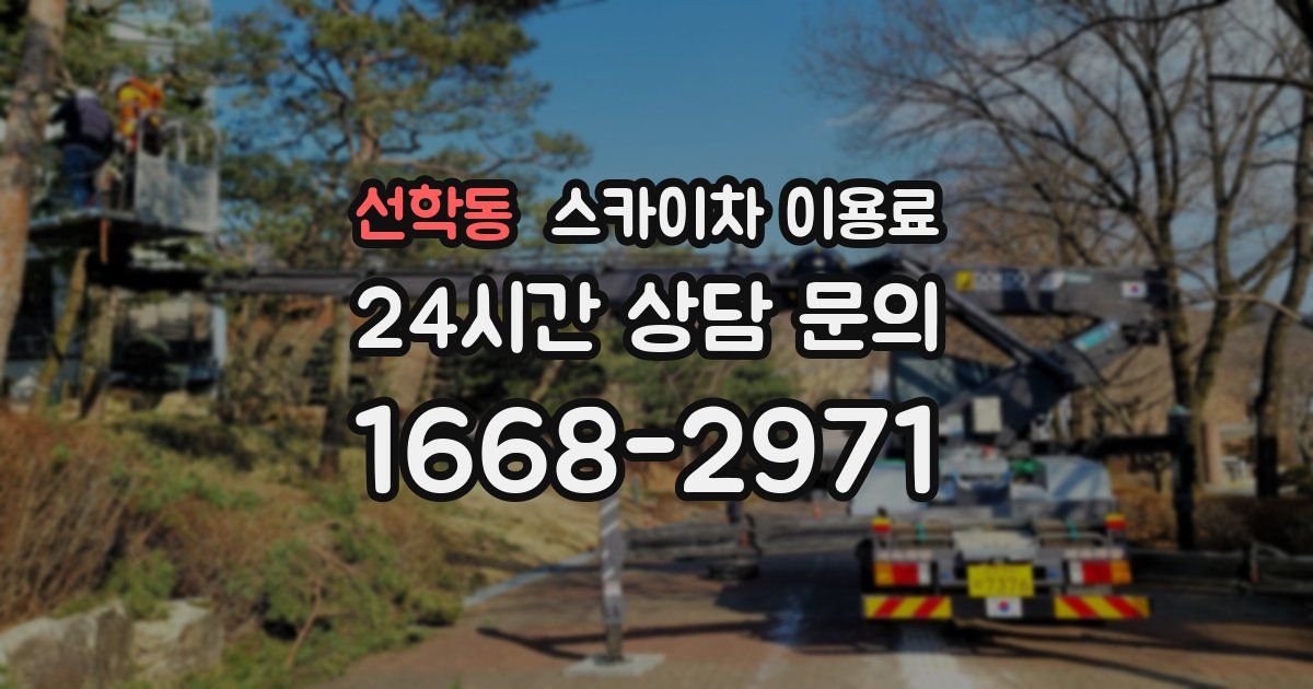선학동 스카이차 이용료