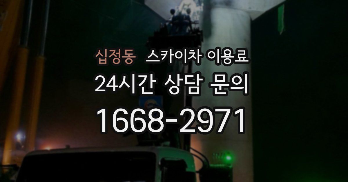 십정동 스카이차 이용료