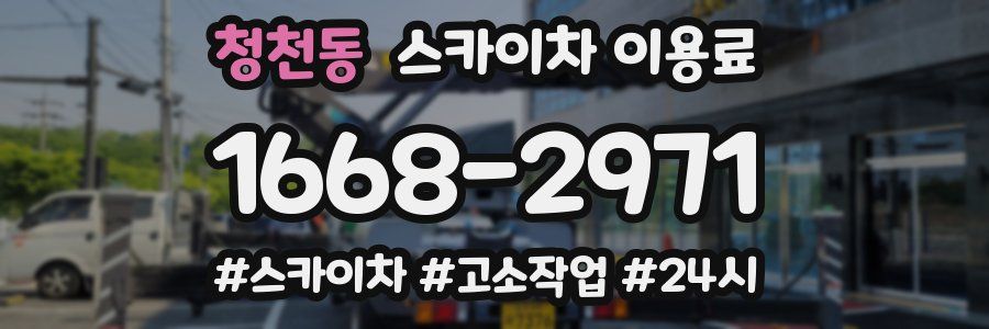 청천동 스카이차 이용료