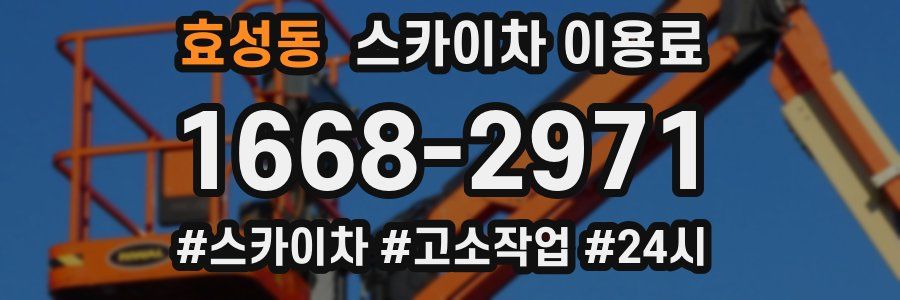효성동 스카이차 이용료