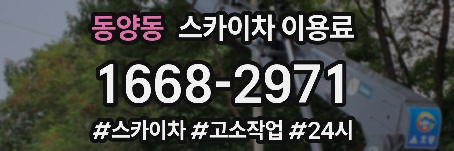 동양동 스카이차 이용료