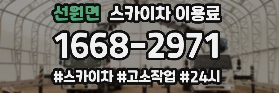 선원면 스카이차 이용료
