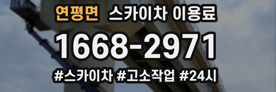 연평면 스카이차 이용료