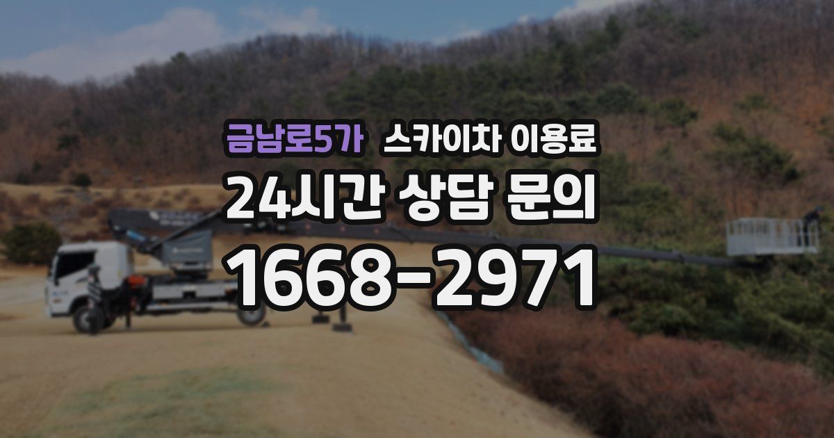 금남로5가 스카이차 이용료