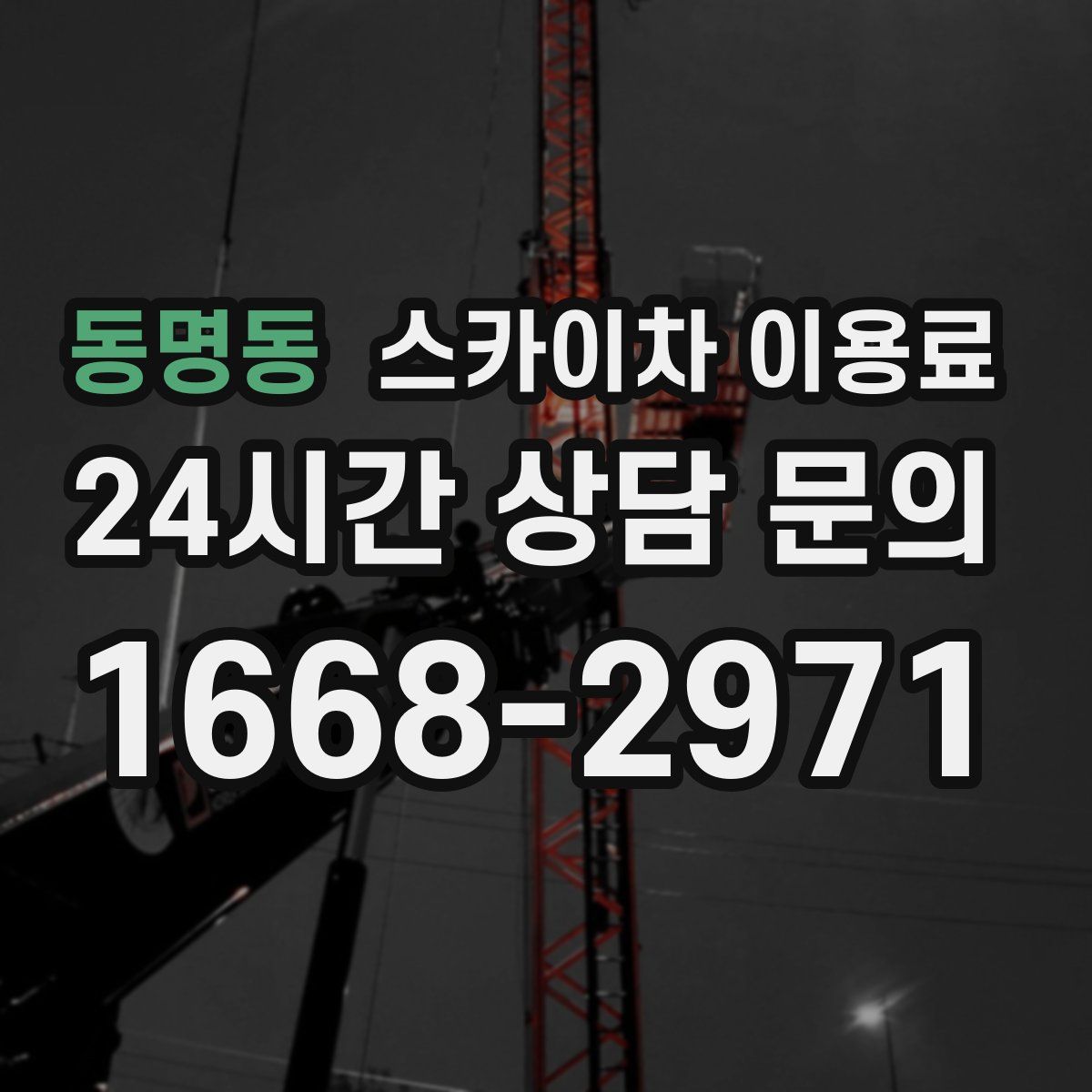 동명동 스카이차 이용료