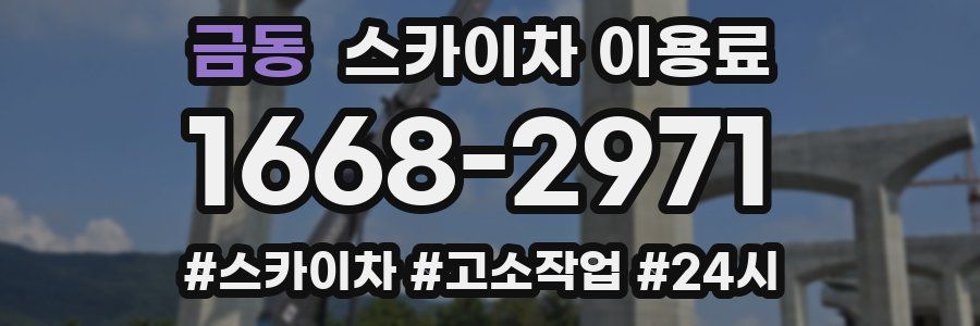 금동 스카이차 이용료