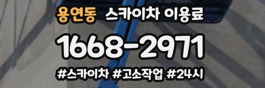 용연동 스카이차 이용료