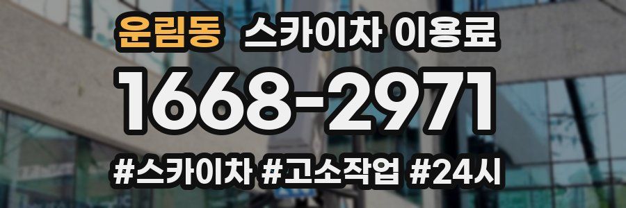 운림동 스카이차 이용료