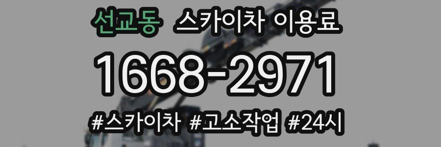 선교동 스카이차 이용료