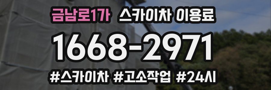 금남로1가 스카이차 이용료